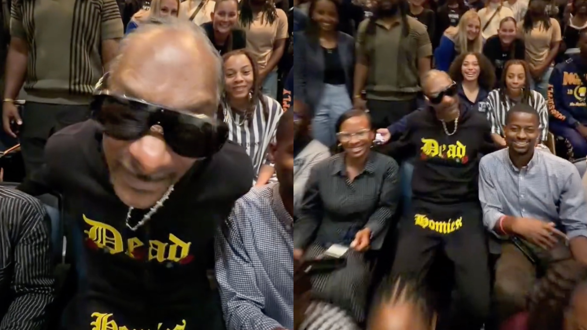 Snoop Dogg and Jackson State University students