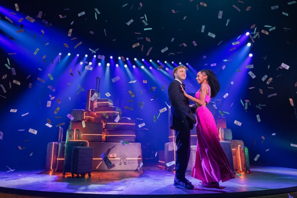 Christiani Pitts and Sam Tutty in Two Strangers (Carry a Cake Across New York close together 