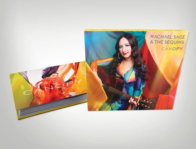 The physical CD copy of Rachael Sage's album Canopy