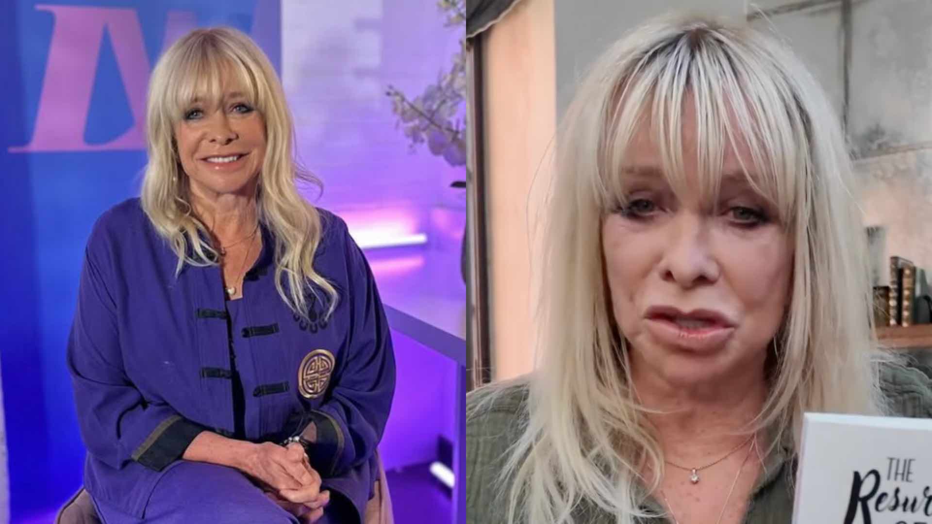 Jo Wood talking to camera