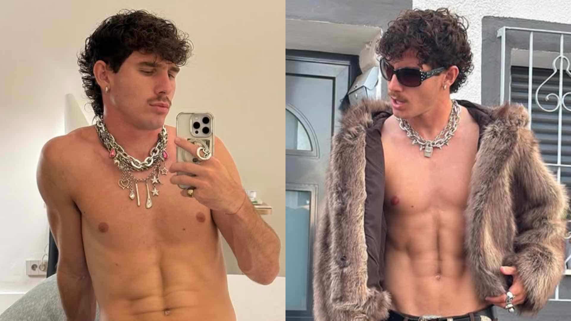 Nacho Ruiz shirtless