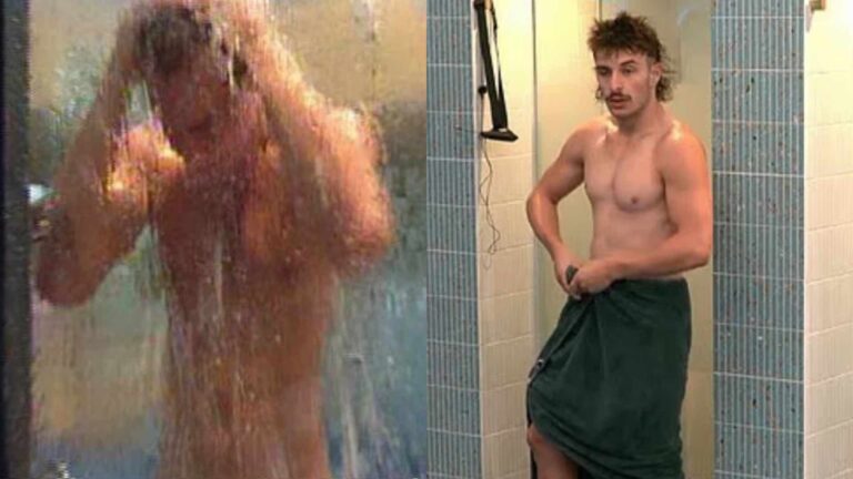 Big Brother Australia naked shower scene