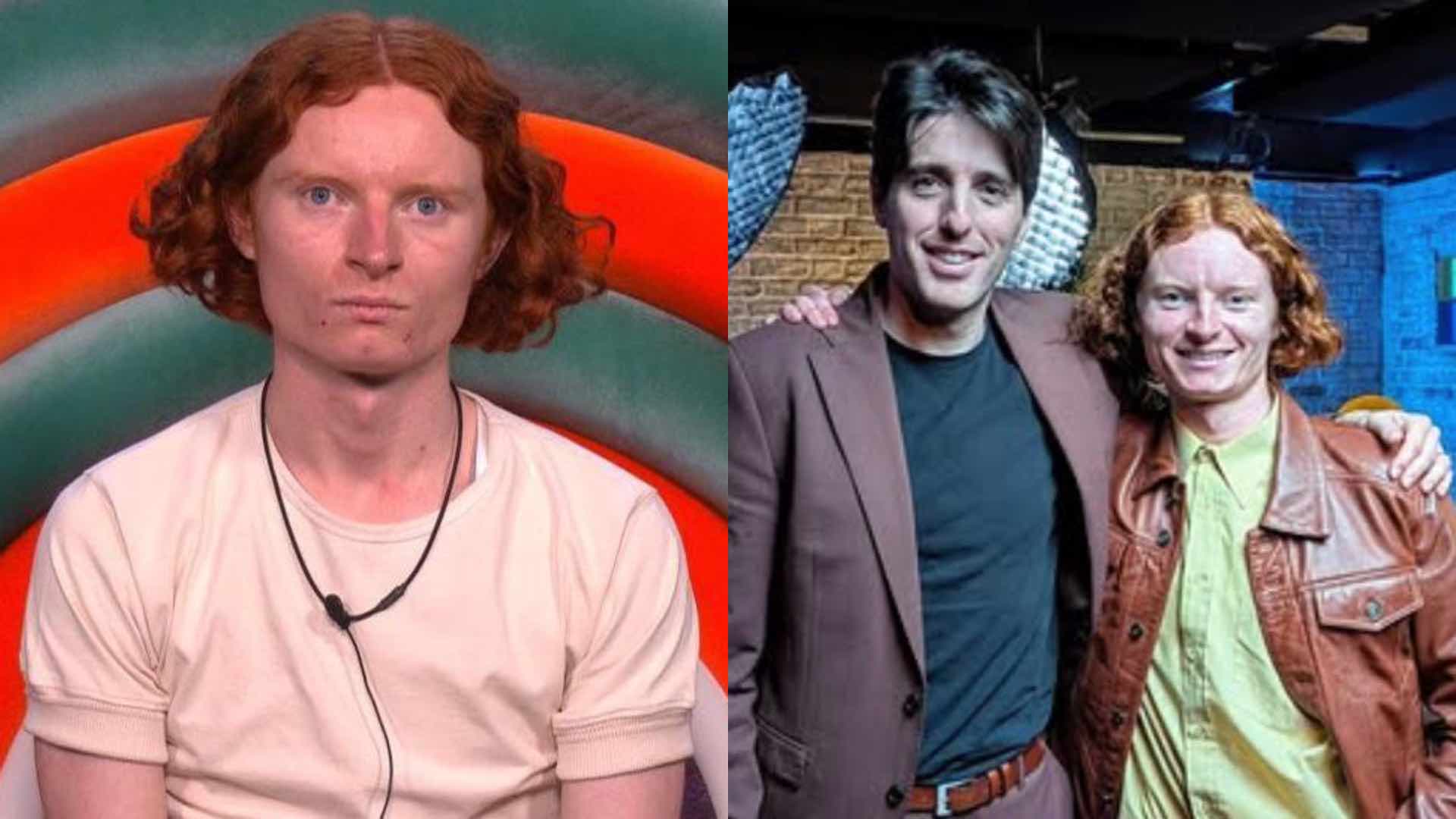 George Gilbert on Big Brother on the left and with Andre Walker on the right