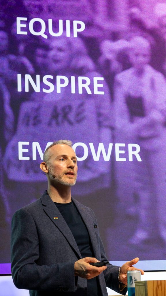 Chris Dunne speaking at Outvertising Live