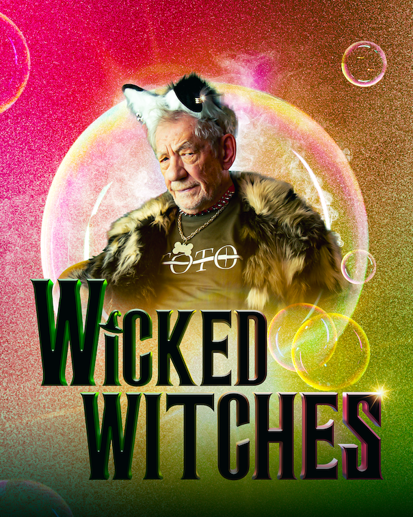 Sir Ian McKellen dressed as a dog