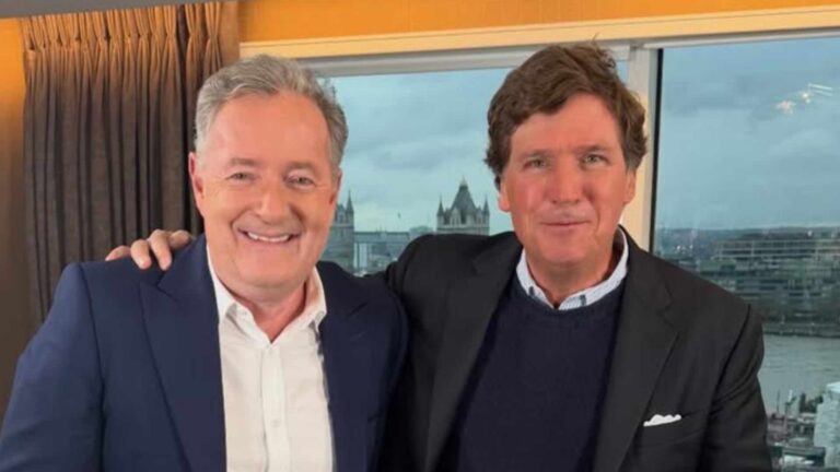 Piers Morgan and Tucker Carlson