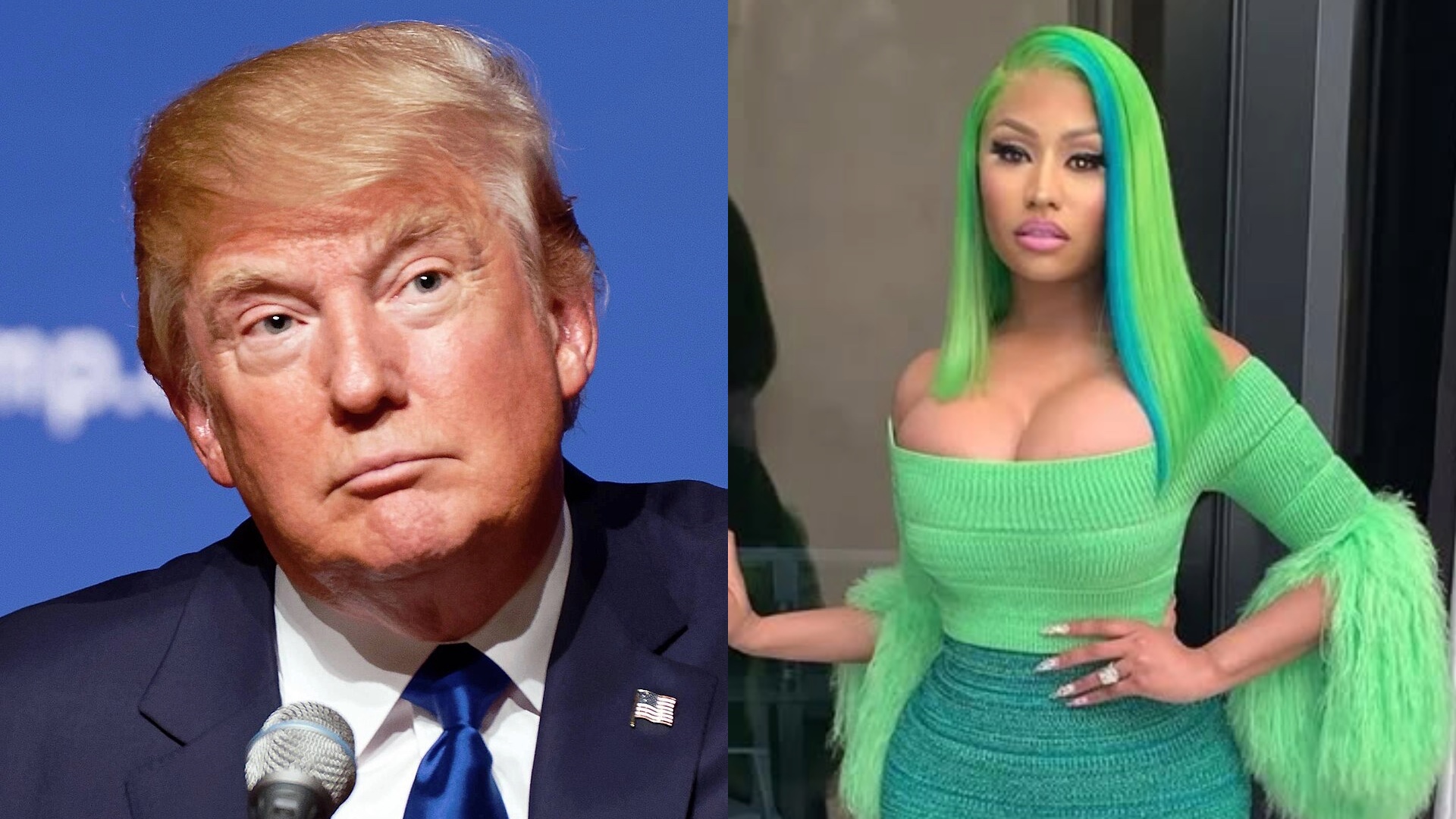 Donald Trump and Nicki Minaj