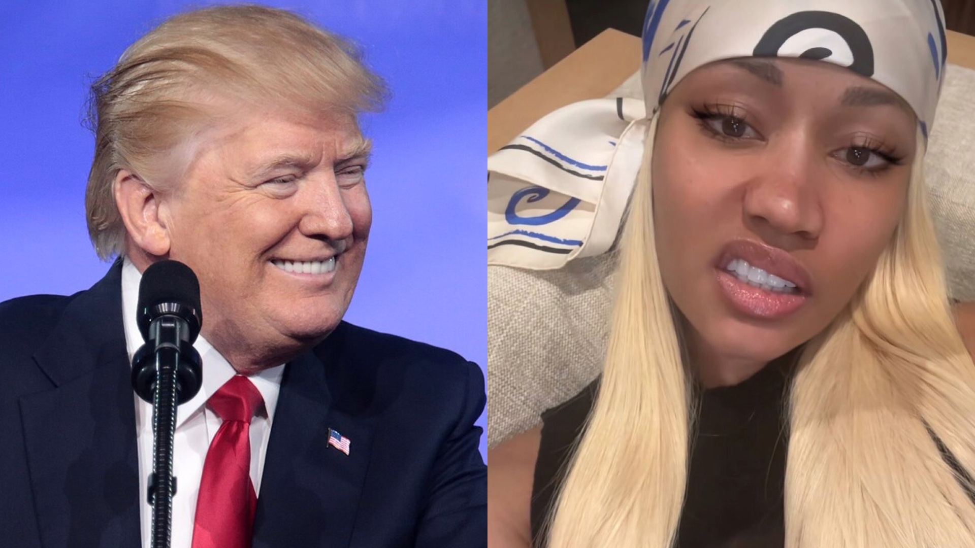 Donald Trump and Nicki Minaj