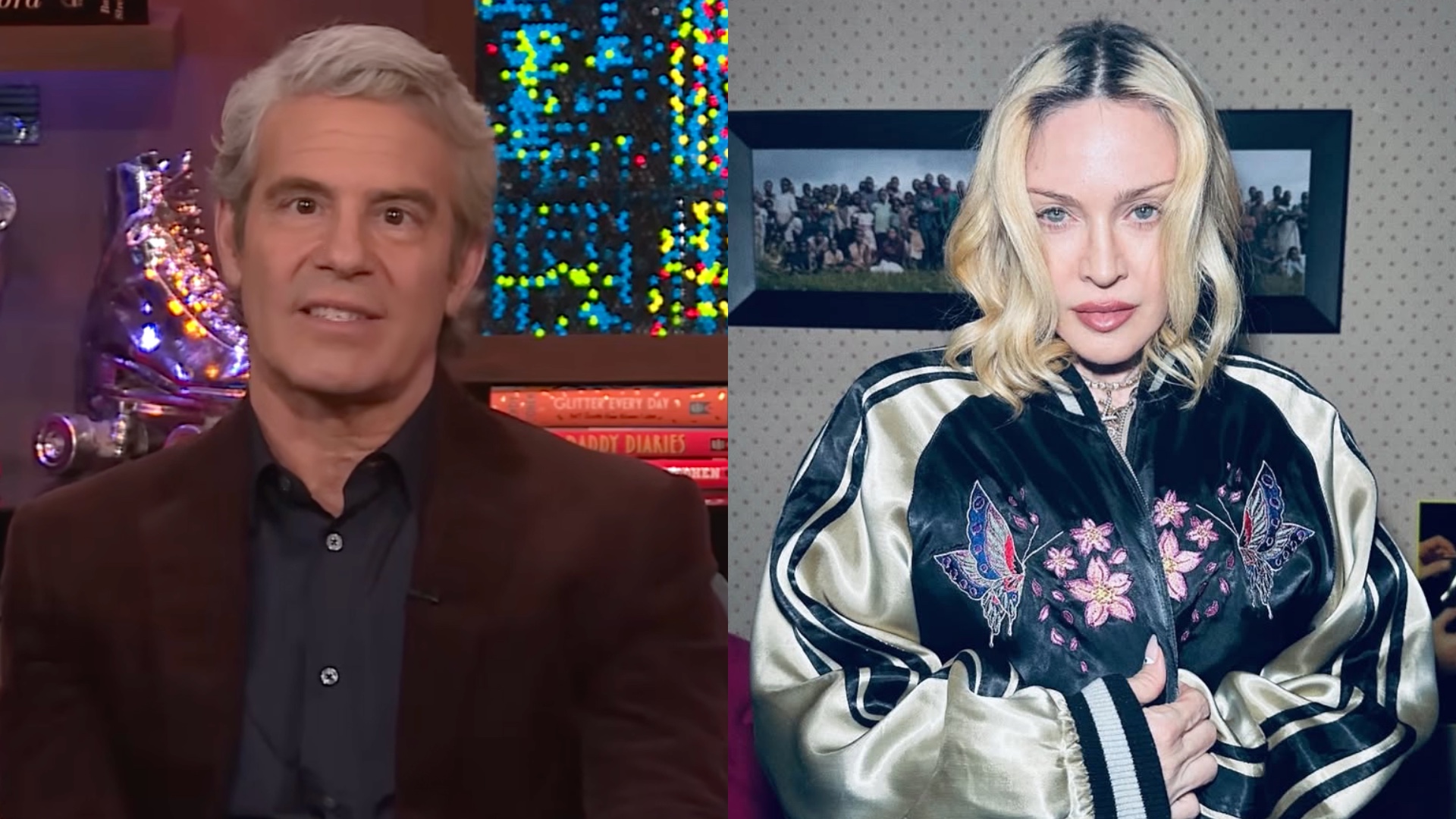 Andy Cohen and Madonna