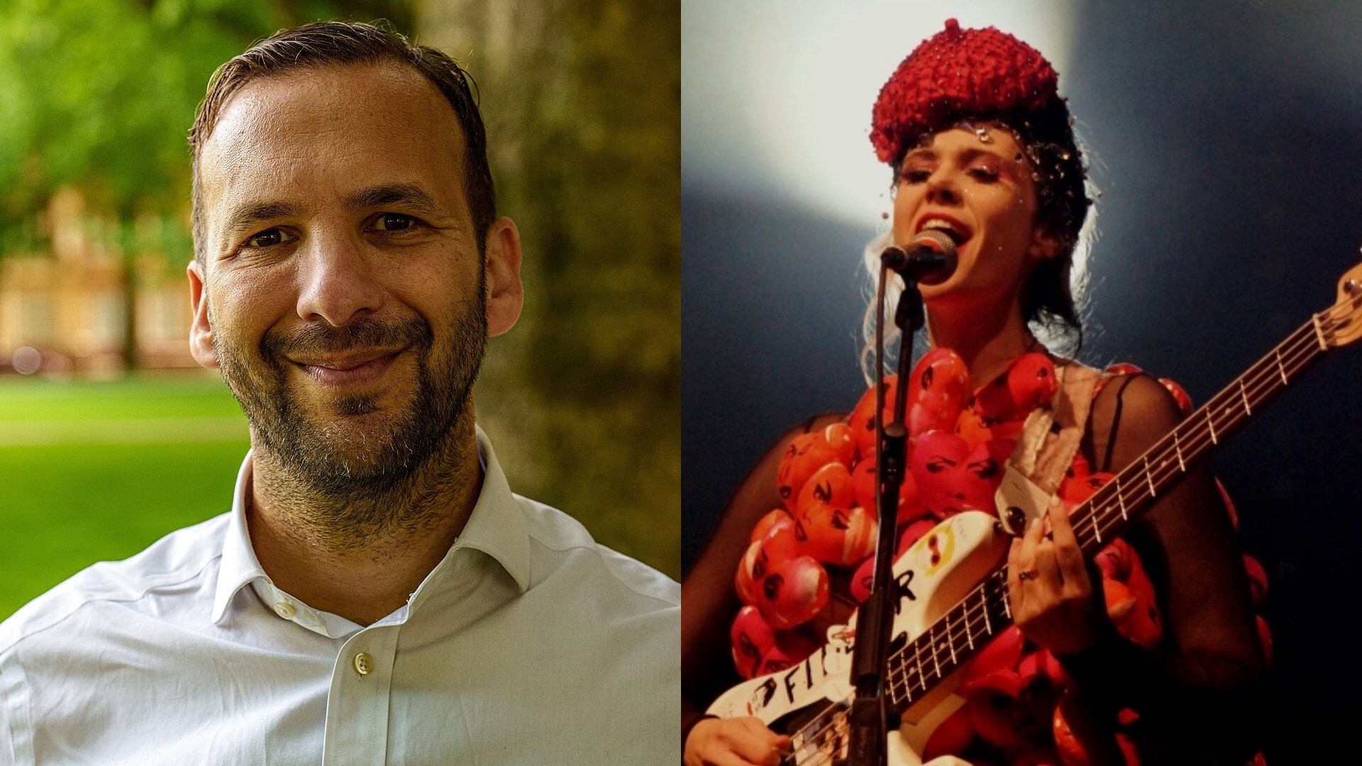 Zack Polanski and Kate Nash