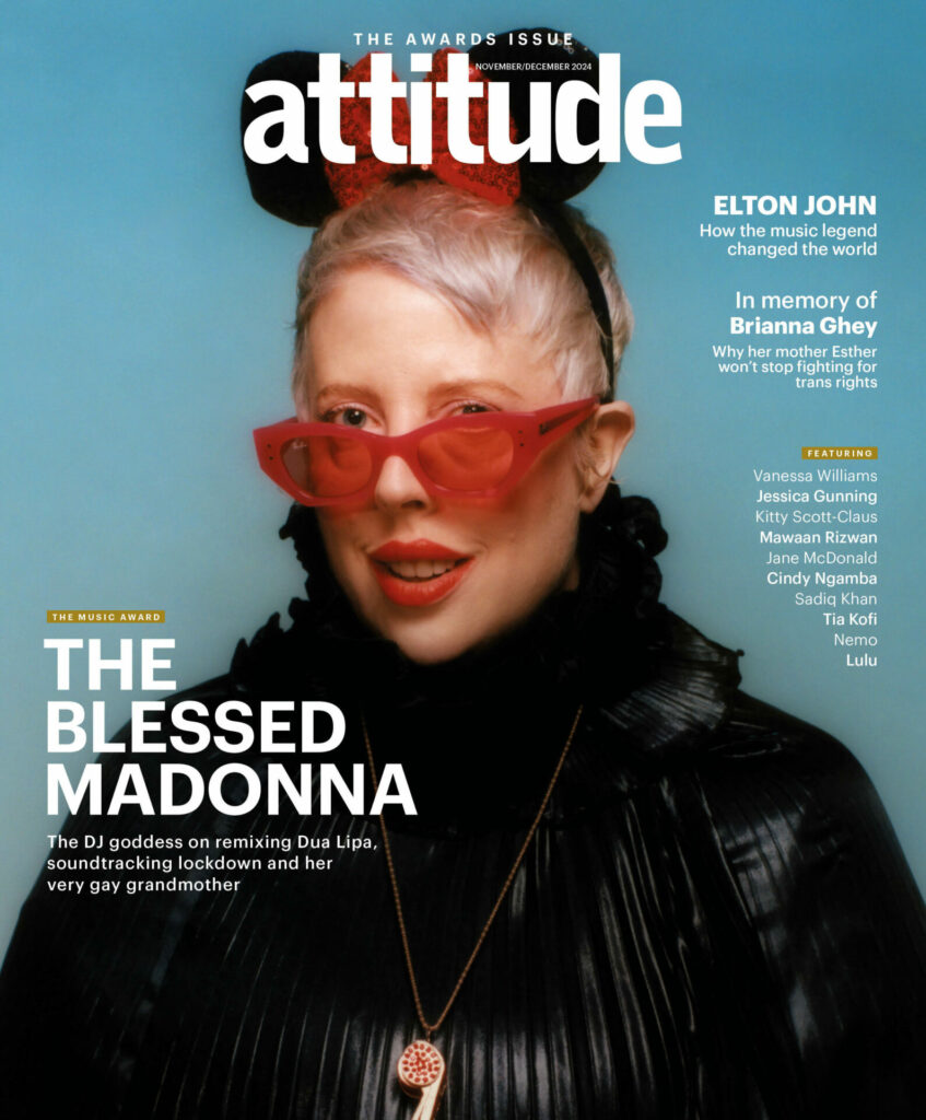 The Blessed Madonna on the cover of Attitude Magazine 