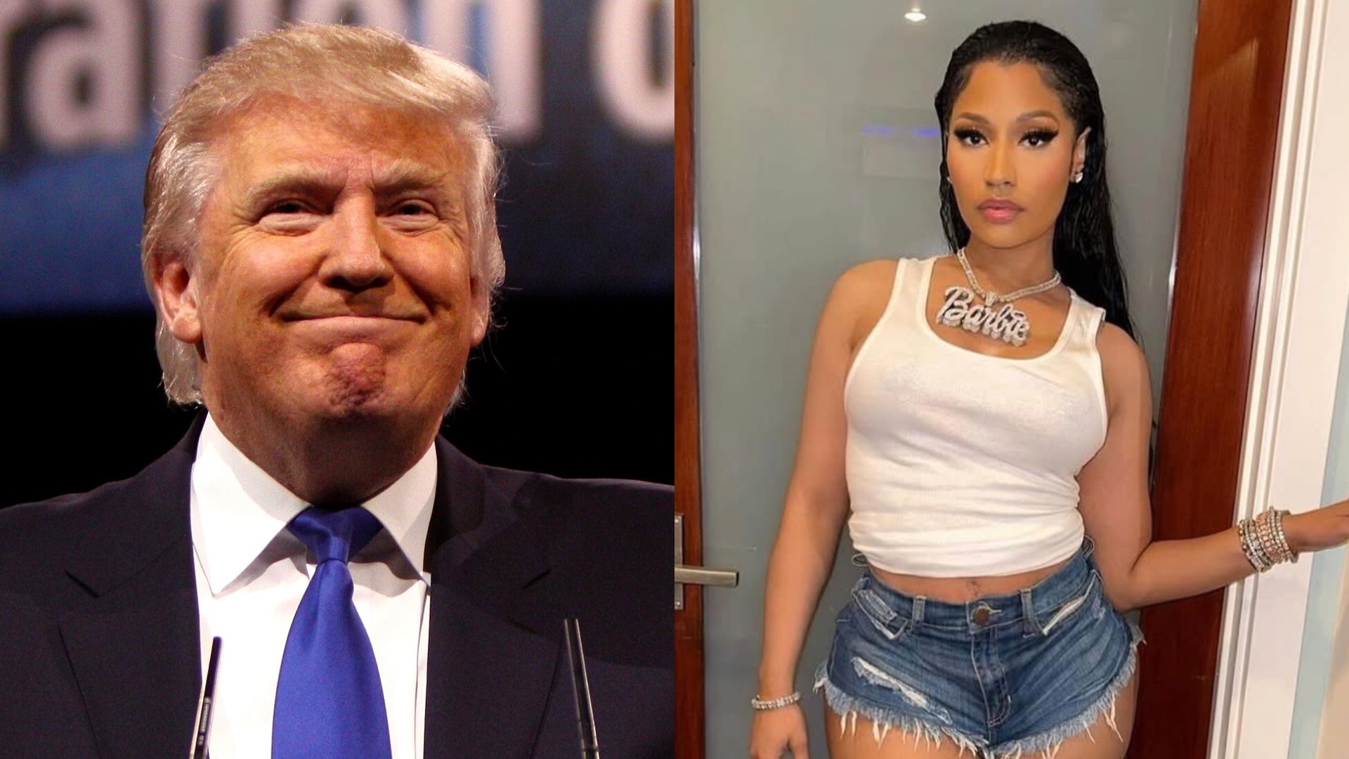 Donald Trump and Nicki Minaj