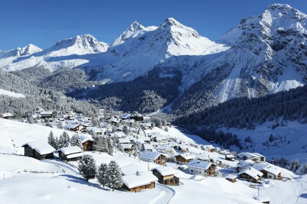 An aerial view of Arosa
