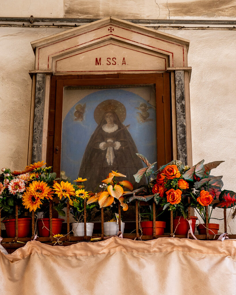 Church display in Bari, Puglia