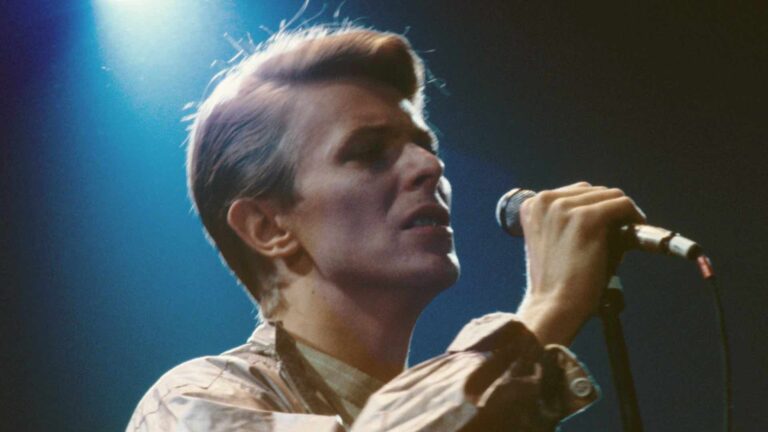 David Bowie in concert on 14 May 1978 in the Festhalle in Frankfurt - Germany.