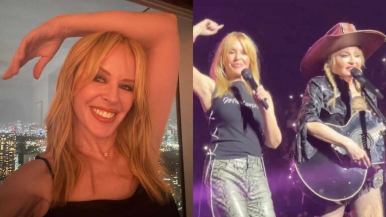 Kylie Minogue with Madonna