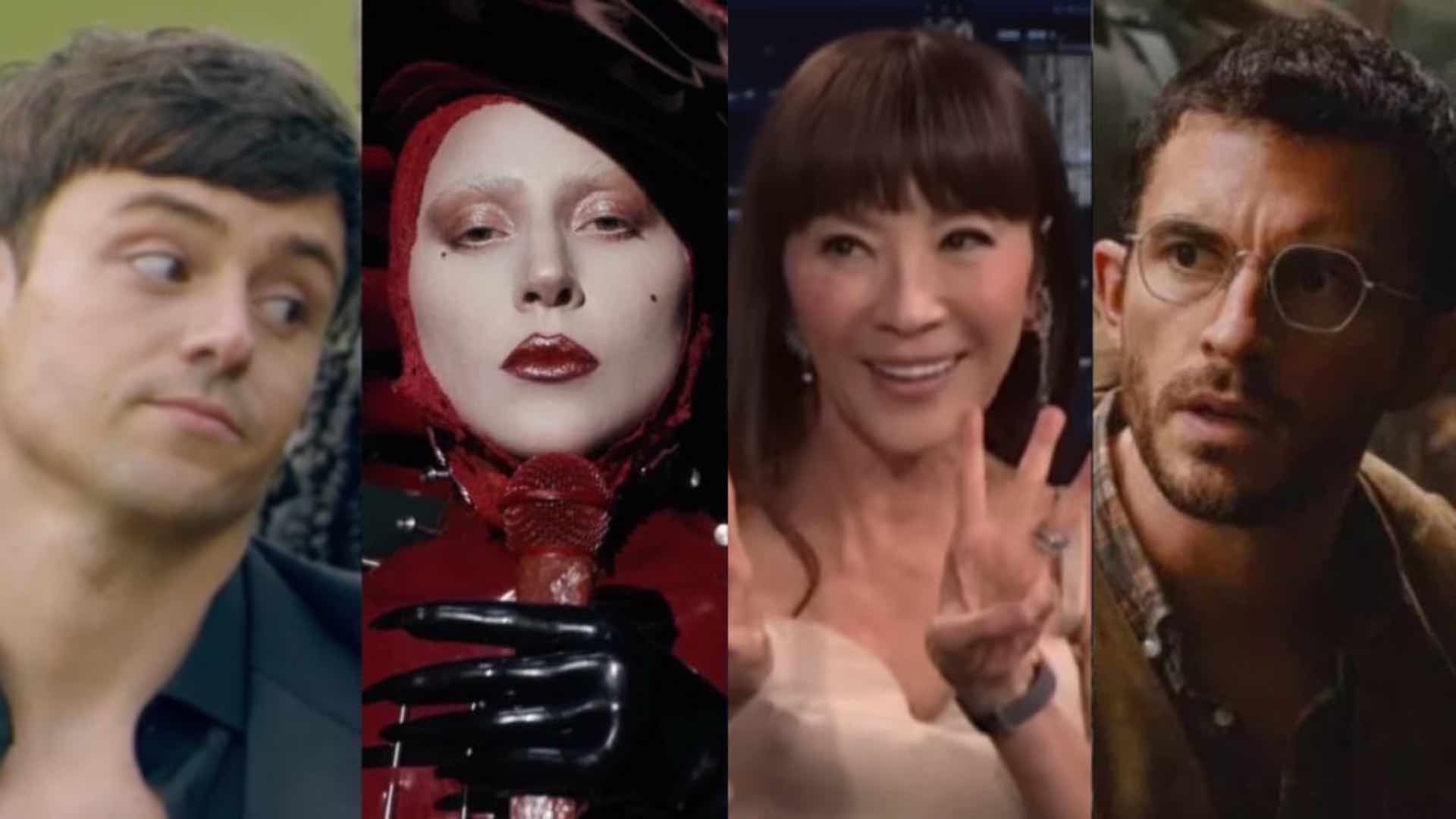 Tom Daley, Lady Gaga, Michelle Yeoh and Jonathan Bailey