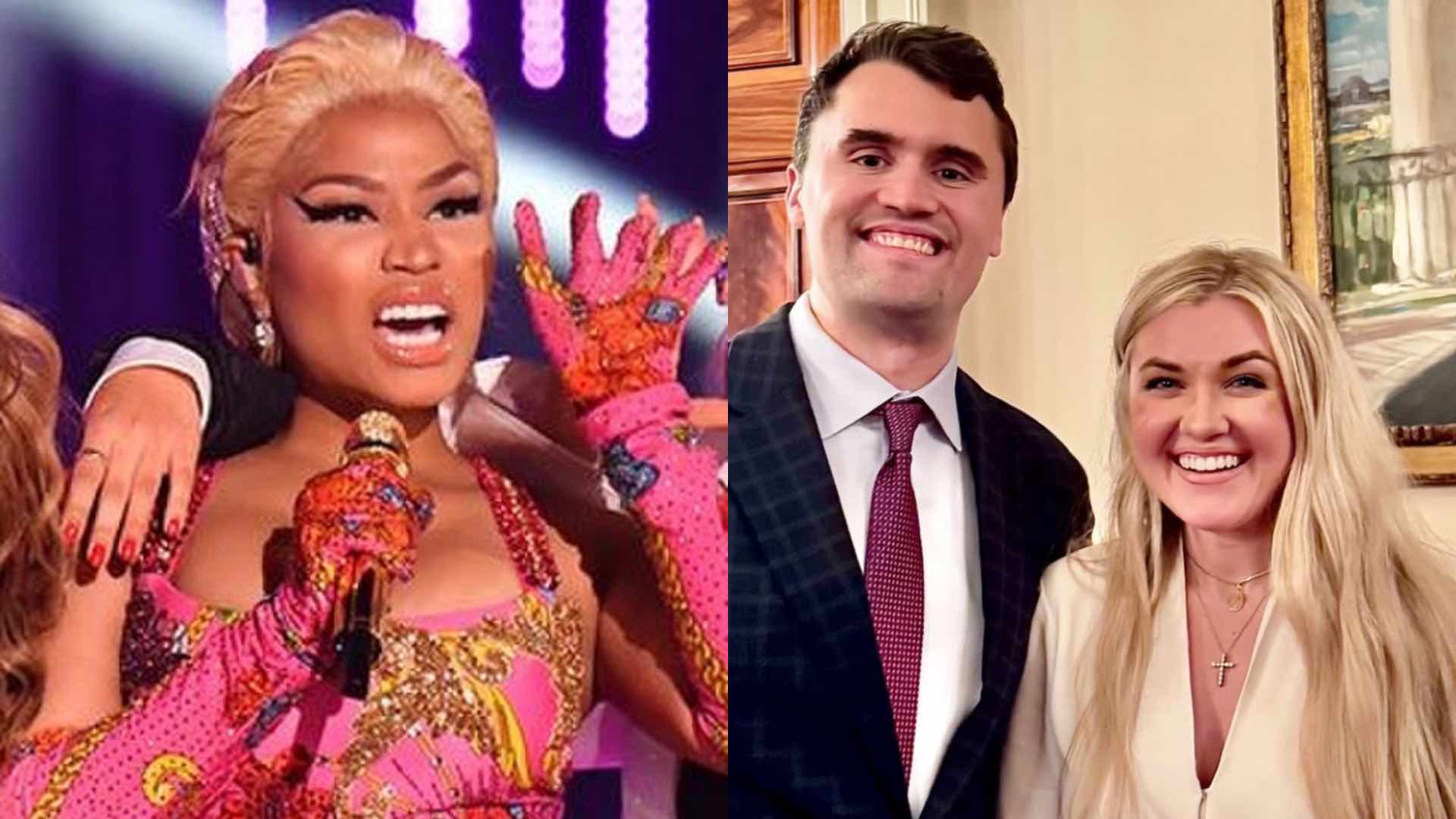Nicki Minaj; Charlie Kirk and Erika Kirk