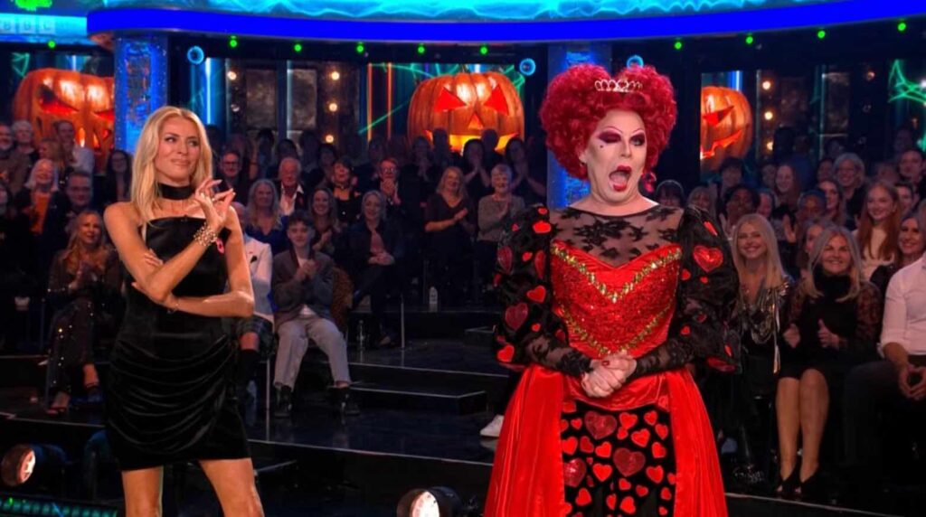 La Voix and Tess Daley on Strictly Come Dancing 