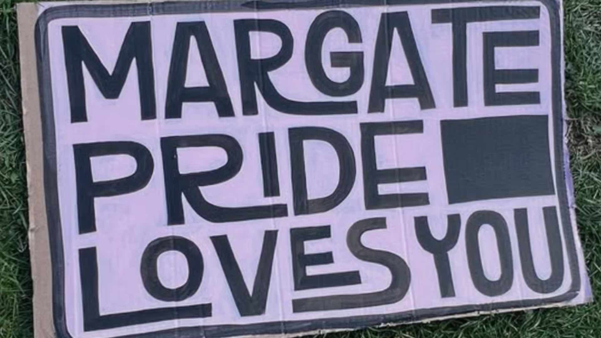 Margate Pride sign