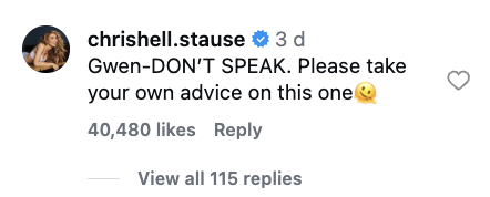 Chrishell Stause comment