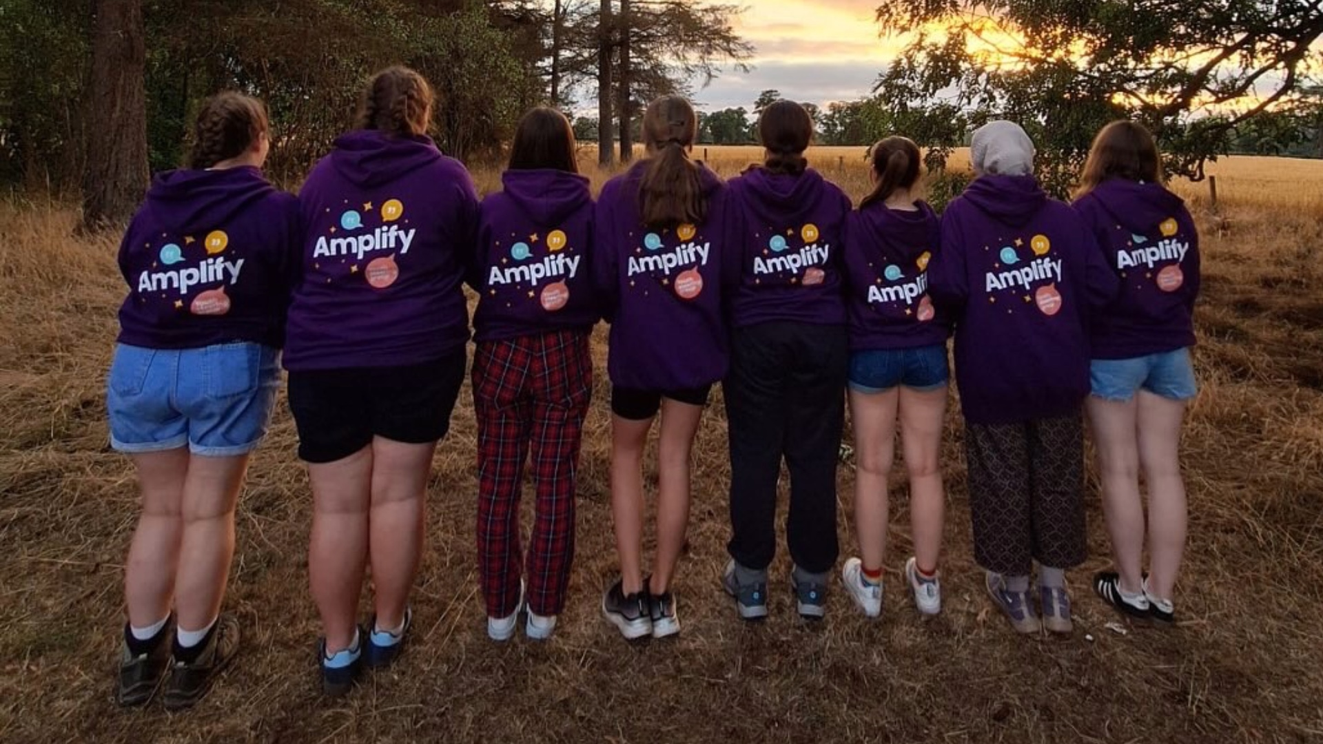 Girl Guides in a forest