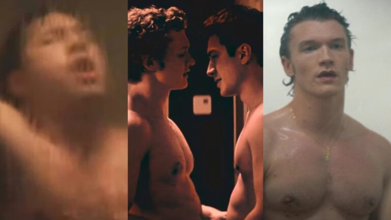 Heated Rivalry Hudson Williams and Connor Storrie sex scenes