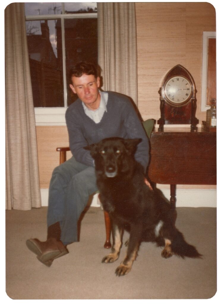 Roger Butler with his dog