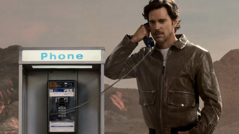 Imagery of actor Matt Bomer in the Mackage Spring/Summer 2026 campaign