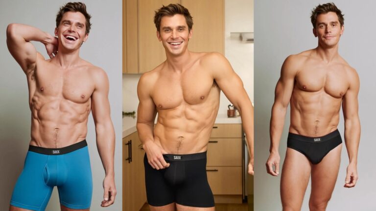 Antoni Porowski poses in SAXX Underwear