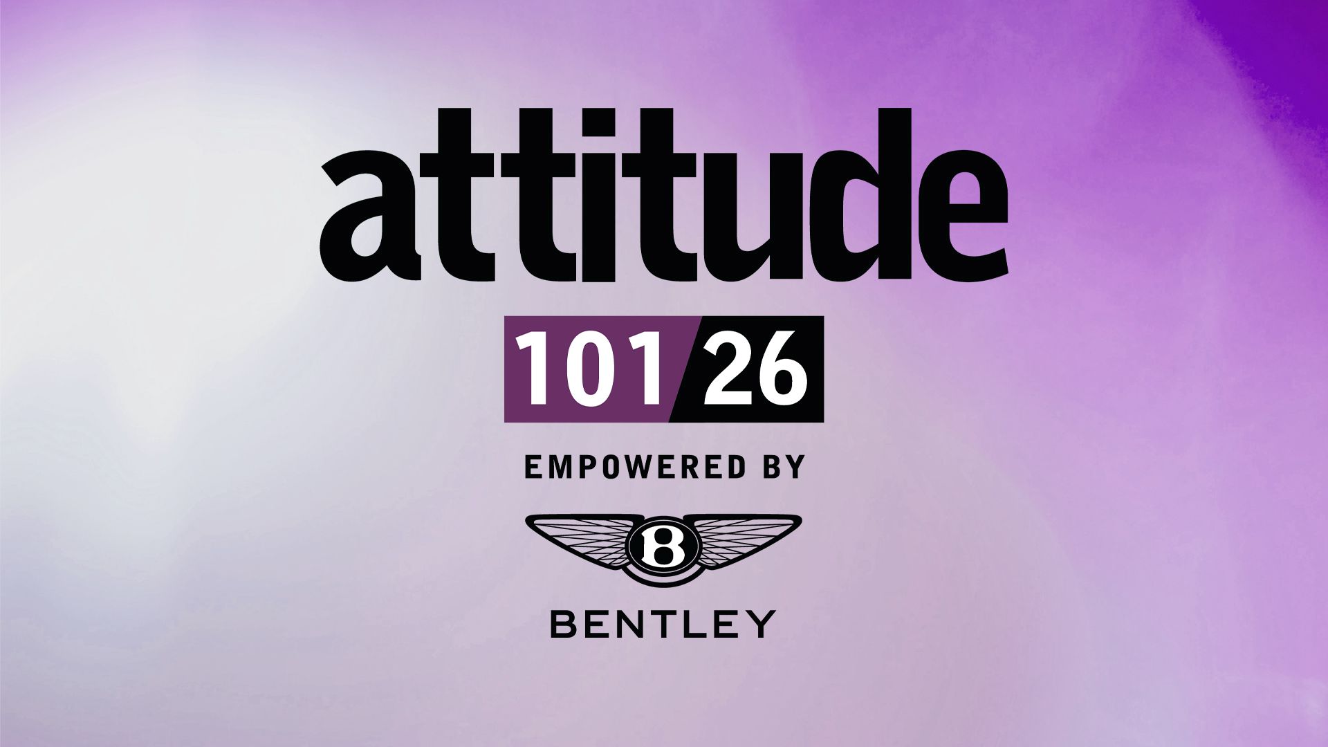 The Attitude 101 2026 empowered by Bentley logo on a purple background