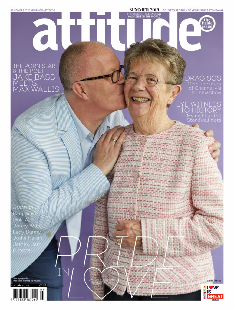 Darren Styles on the cover of Attitude Magazine 