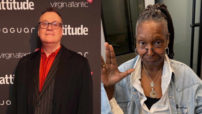 Russell T Davies and Whoopi Goldberg