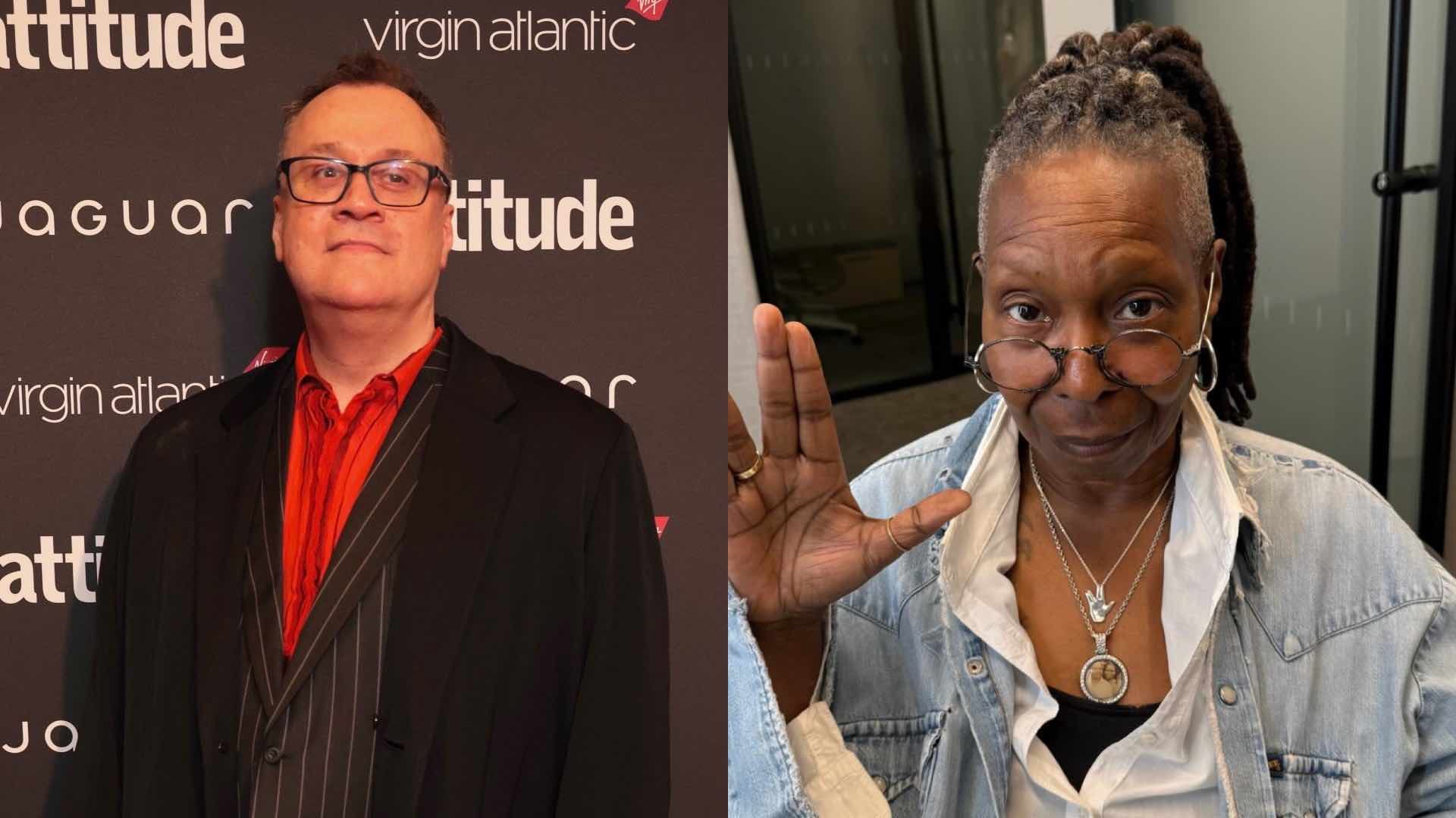 Russell T Davies and Whoopi Goldberg