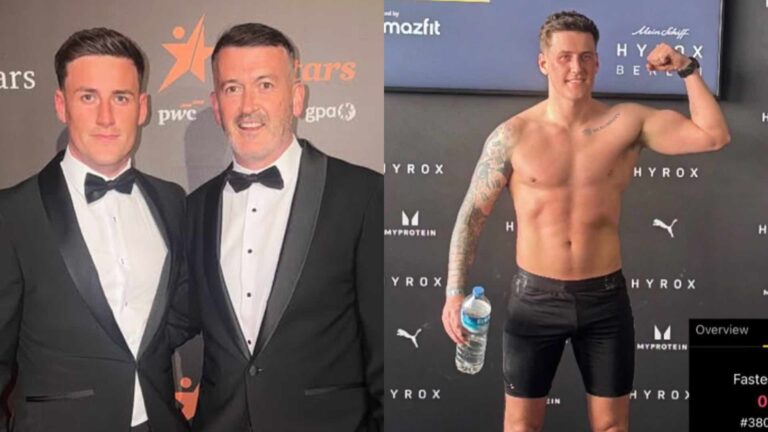 Dónal Óg Cusack and Nathan Adams