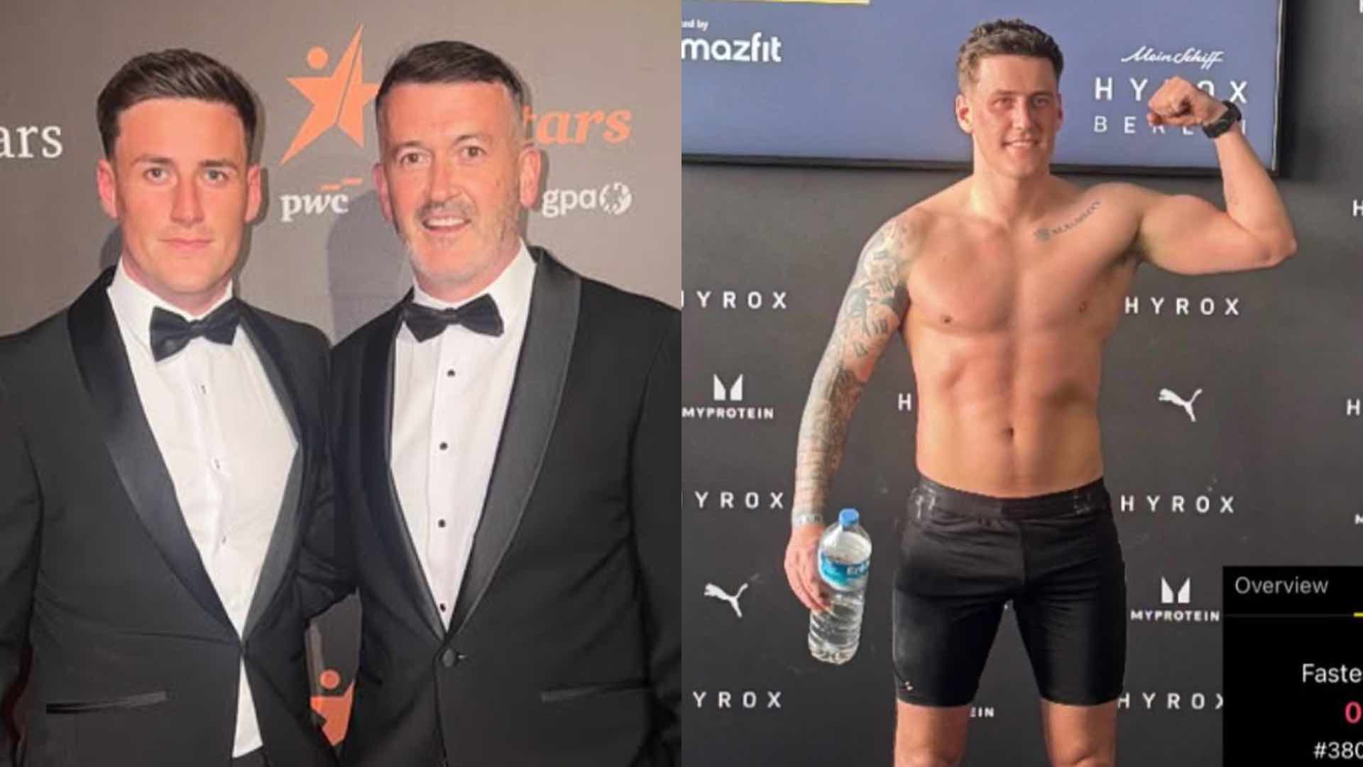 Dónal Óg Cusack and Nathan Adams