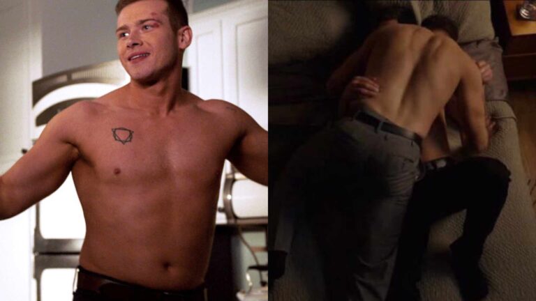 Oliver Stark shirtless in 9-1-1