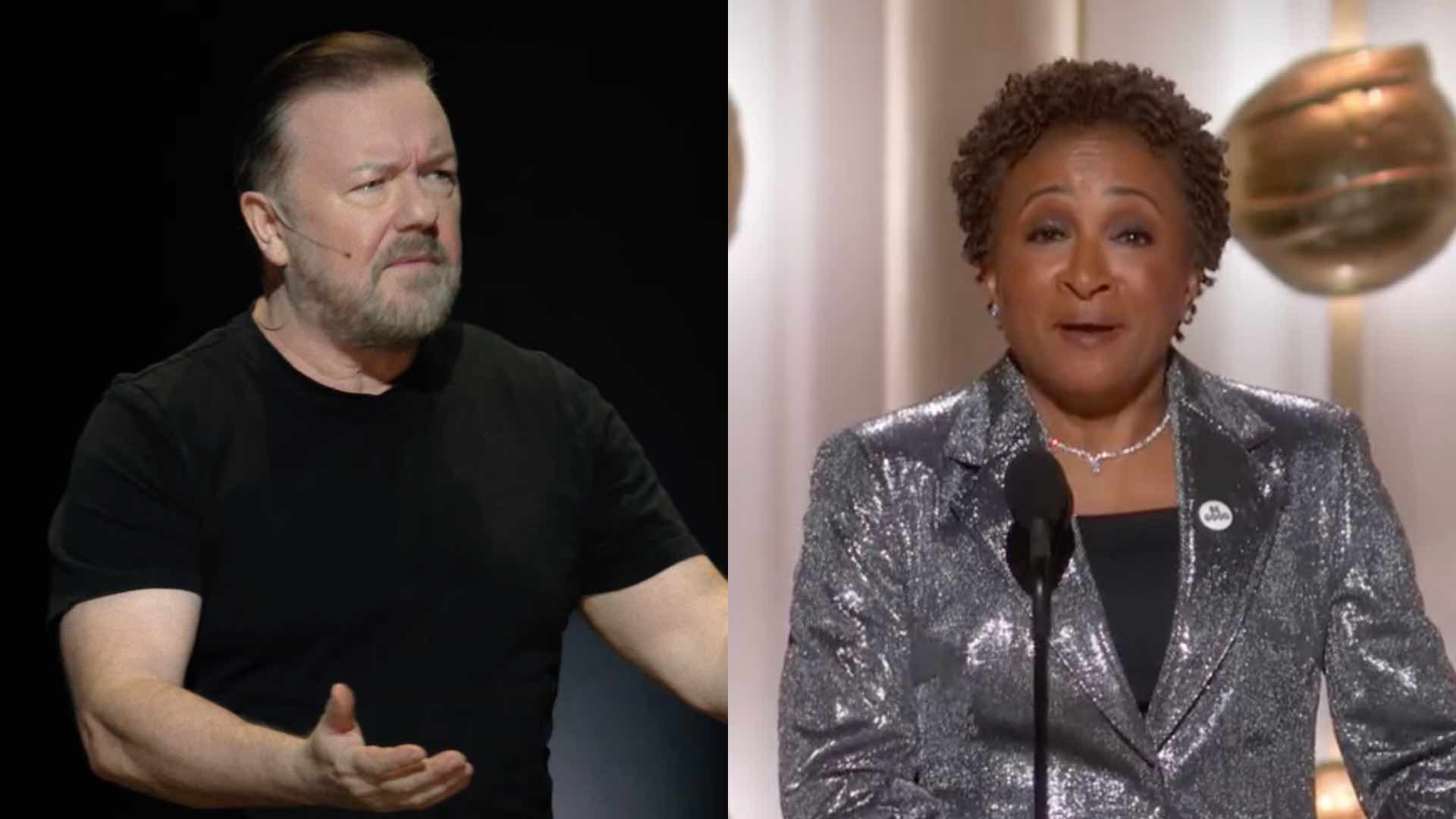 Ricky Gervais and Wanda Sykes