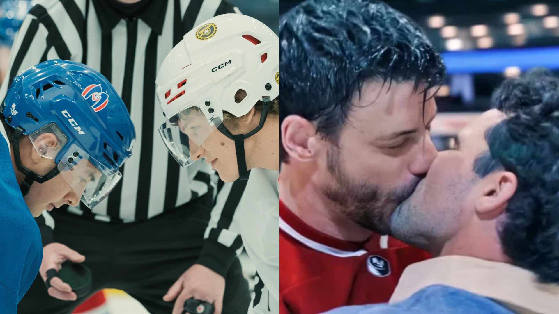 Heated Rivalry hockey scene
