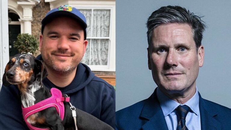 Richard Angell and Keir Starmer