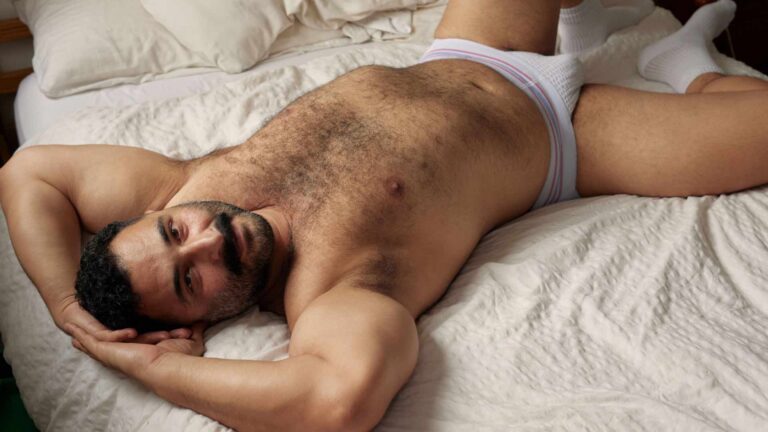 Jamsheed Master in a jock strap