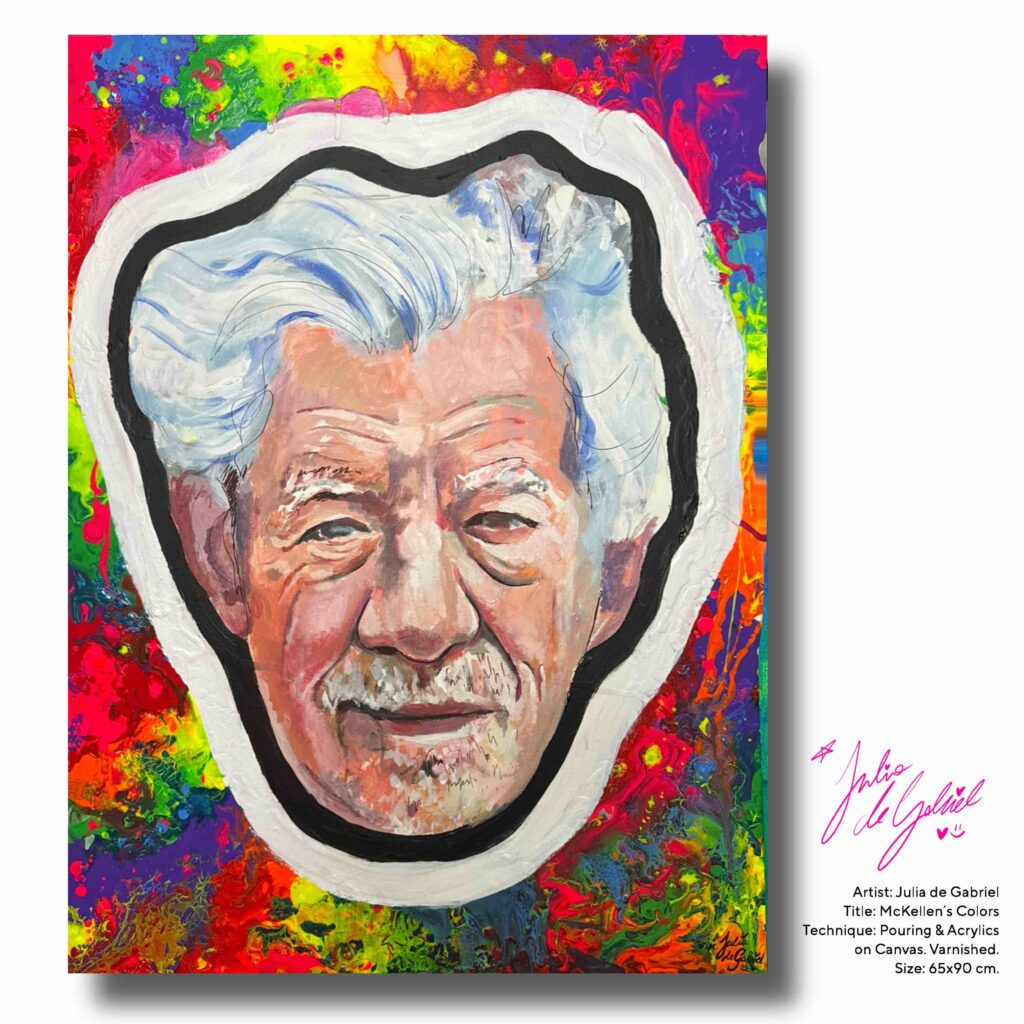 Sir Ian McKellen painting 