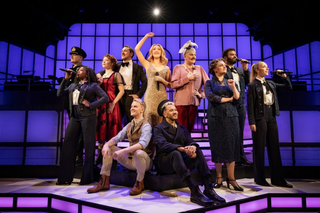 The cast of Titanique on stage and singing (Image: Mark Senior)