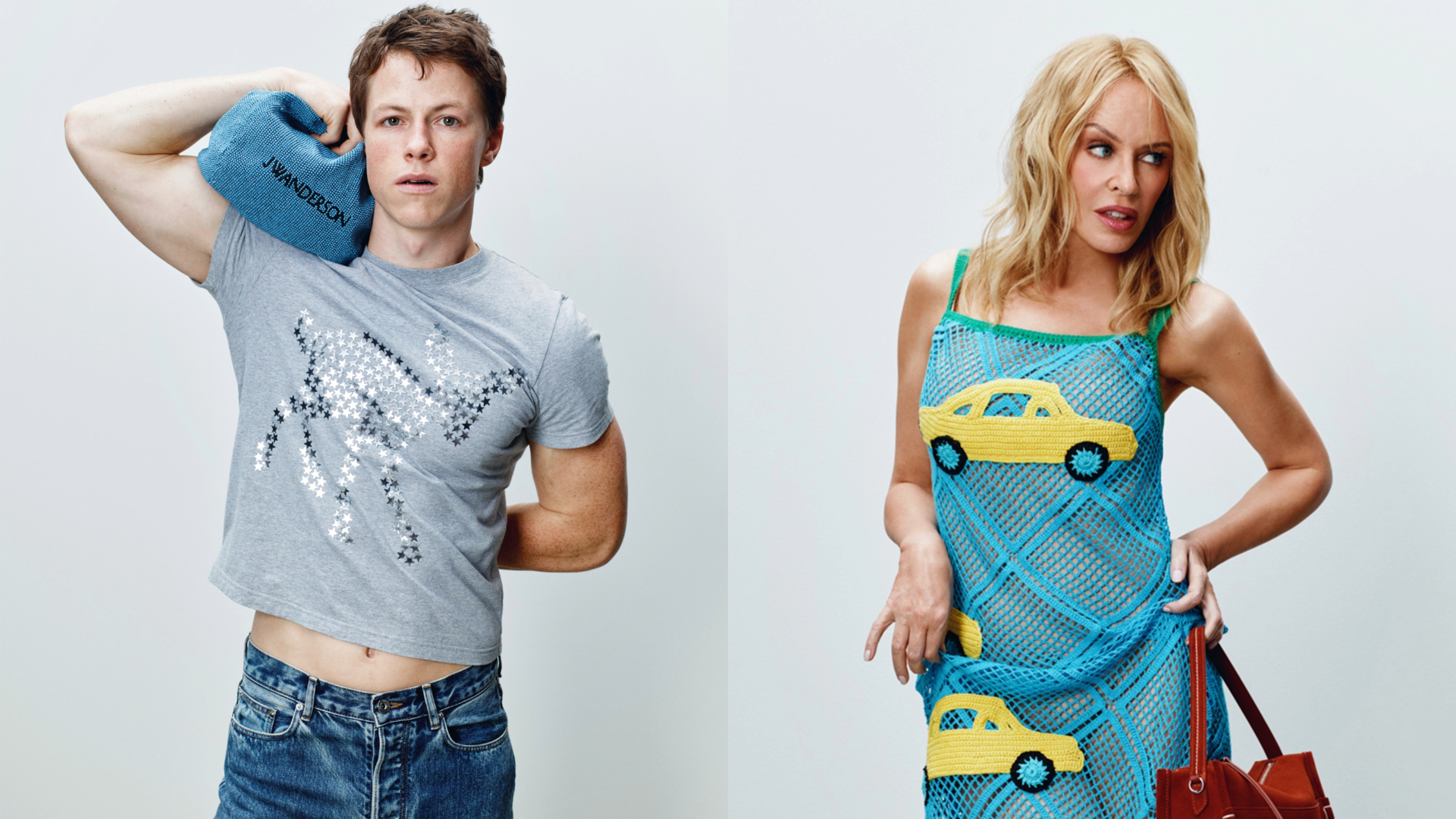 Lookbook photos of Kylie Minogue in the JW Anderson autumn/winter 2026 collection