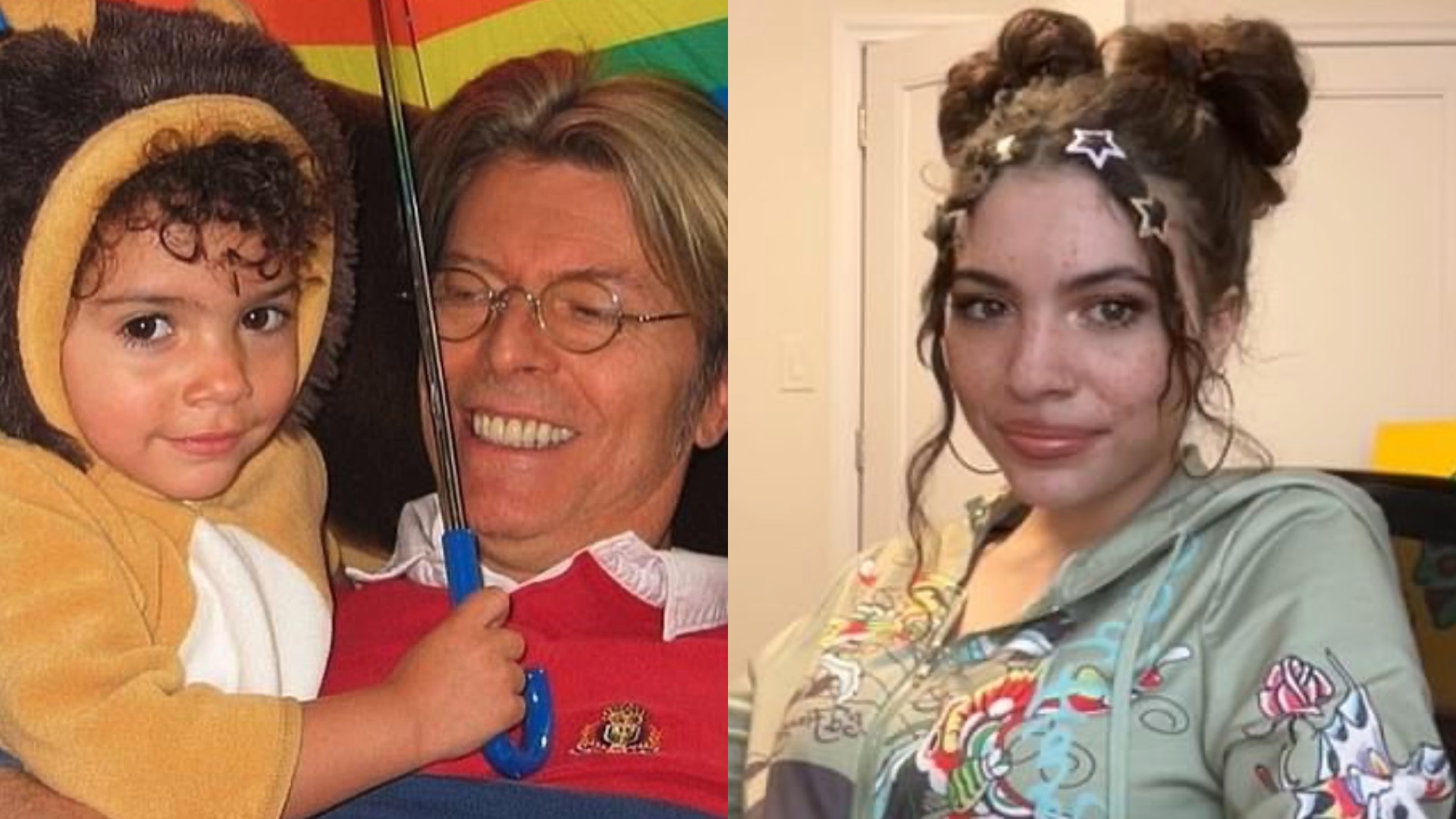 David Bowie and his daughter Lexi Jones