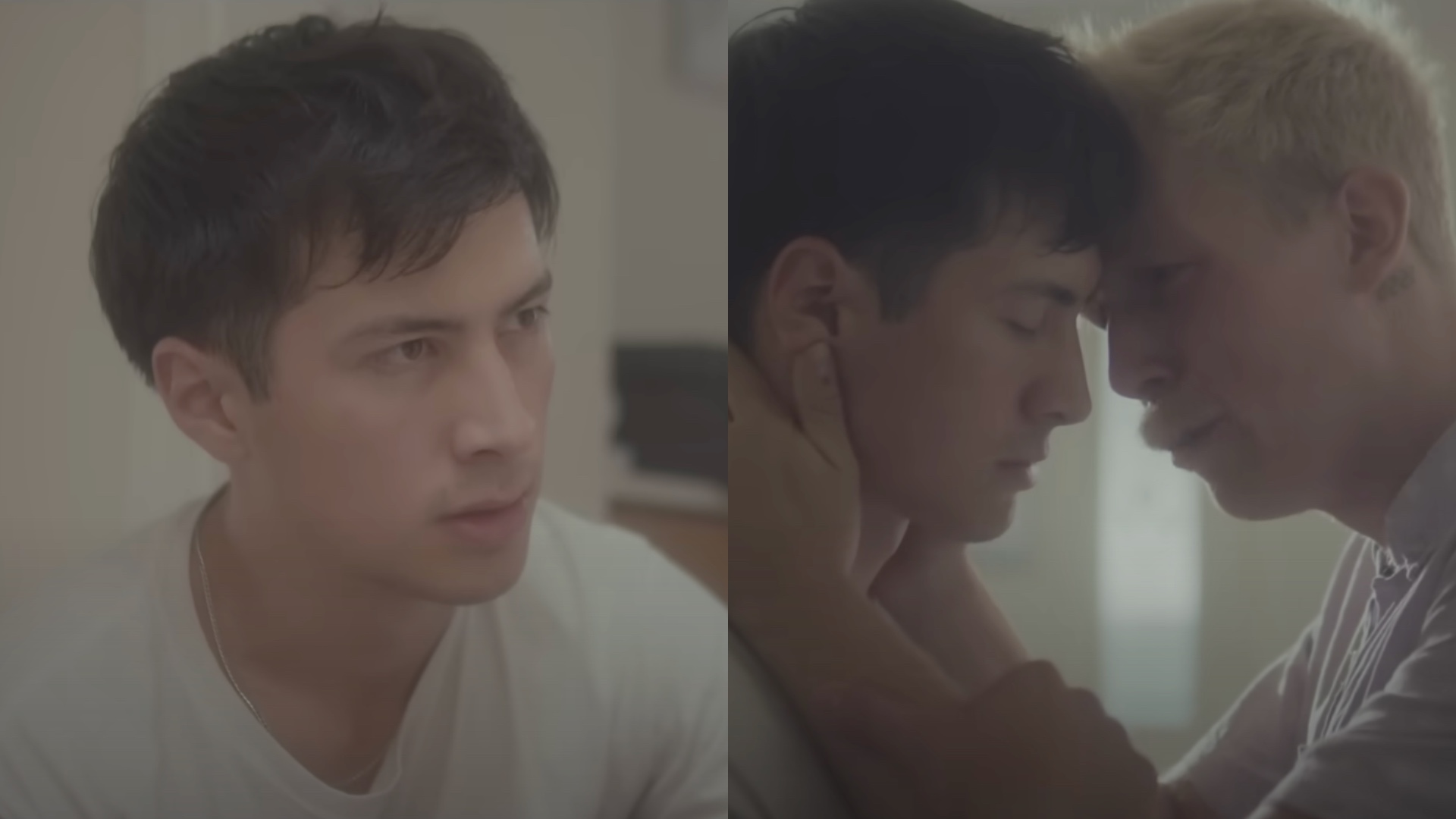 Hudson Williams and Zack Fonzovs in Hold Your Back