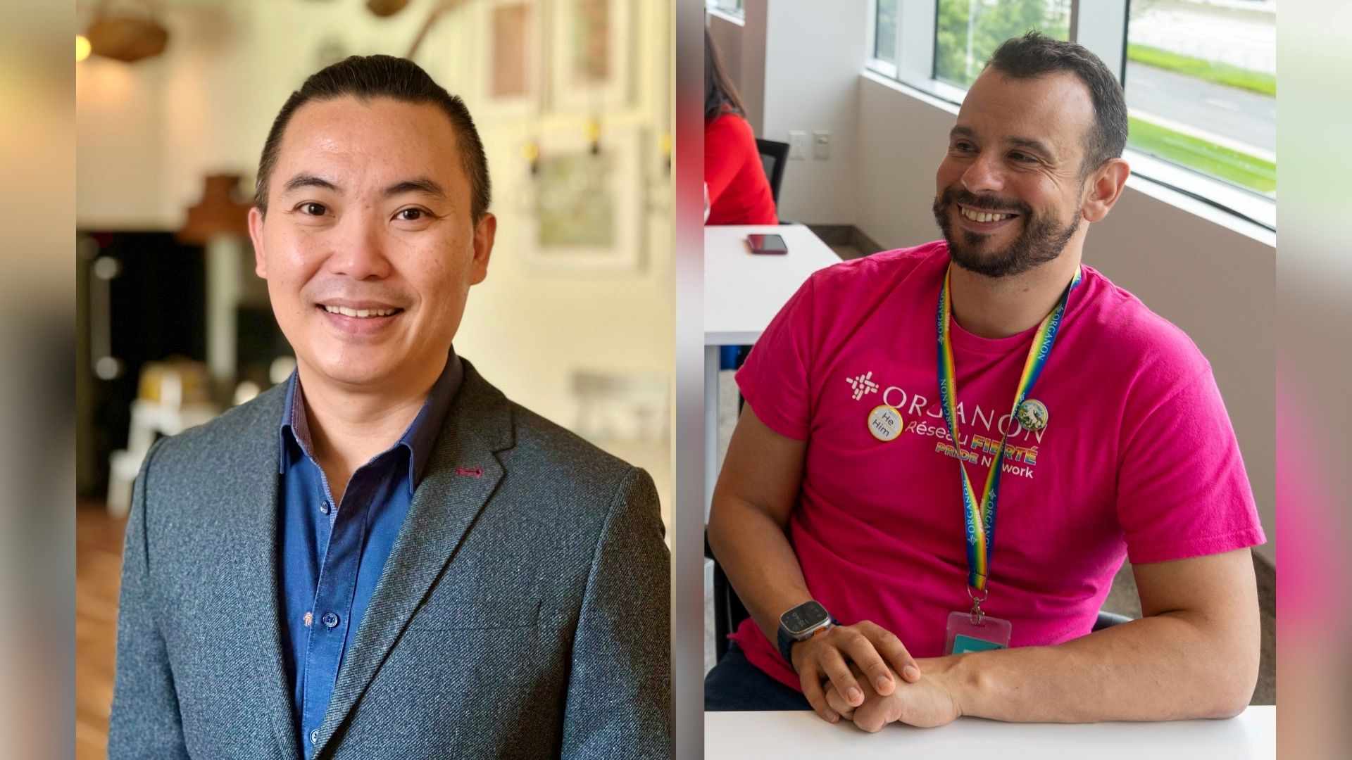 Edison Chen and Mohamed Amine Guerfali smiling indoors, side by side