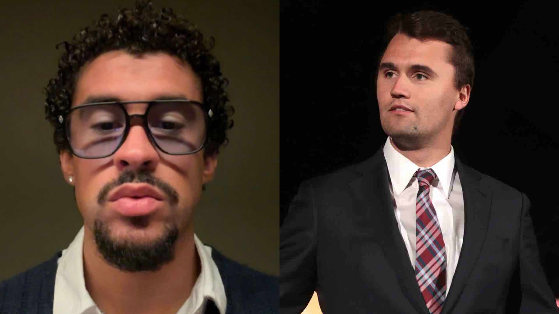 Bad Bunny and Charlie Kirk