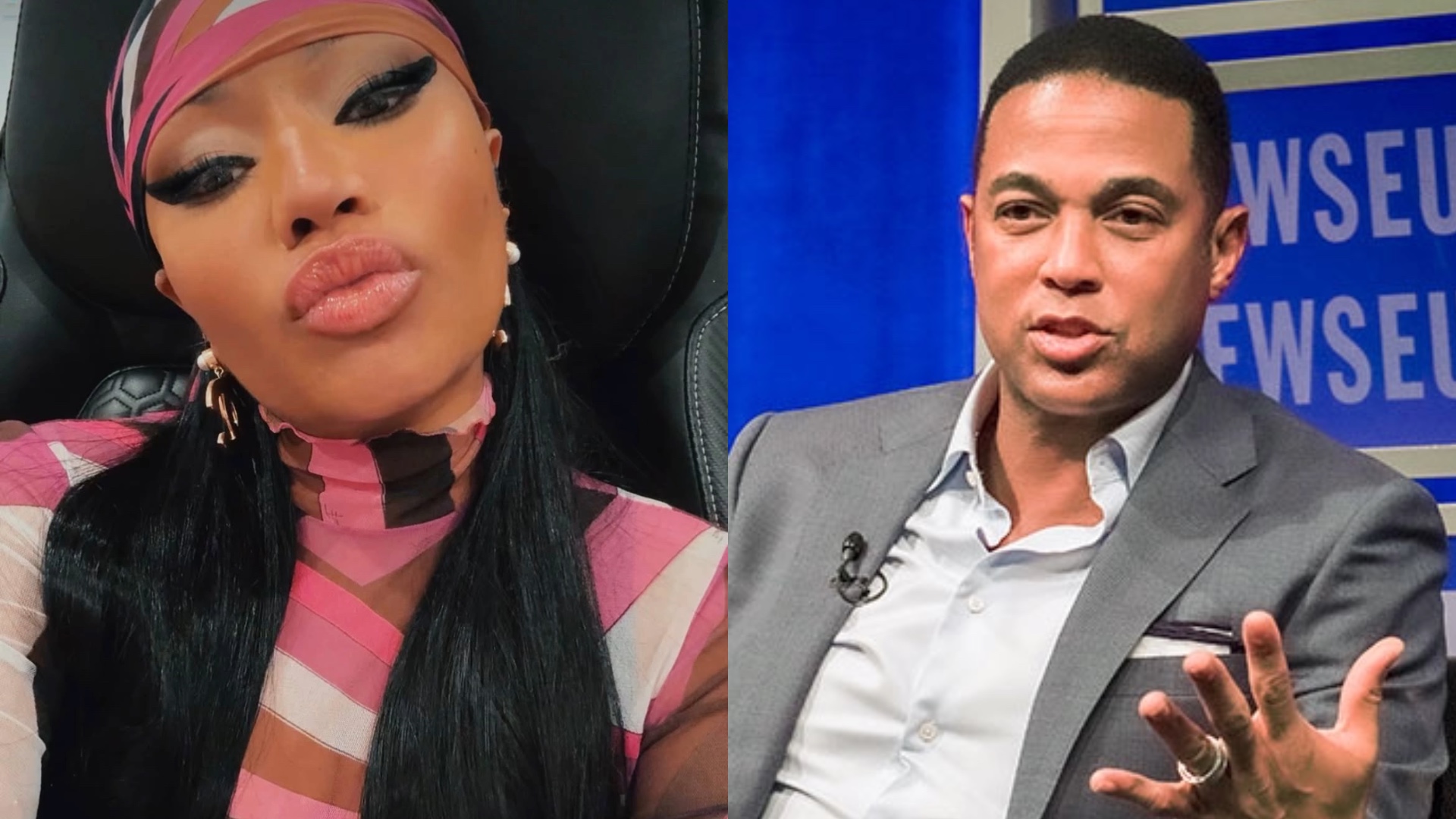 Nicki Minaj and Don Lemon
