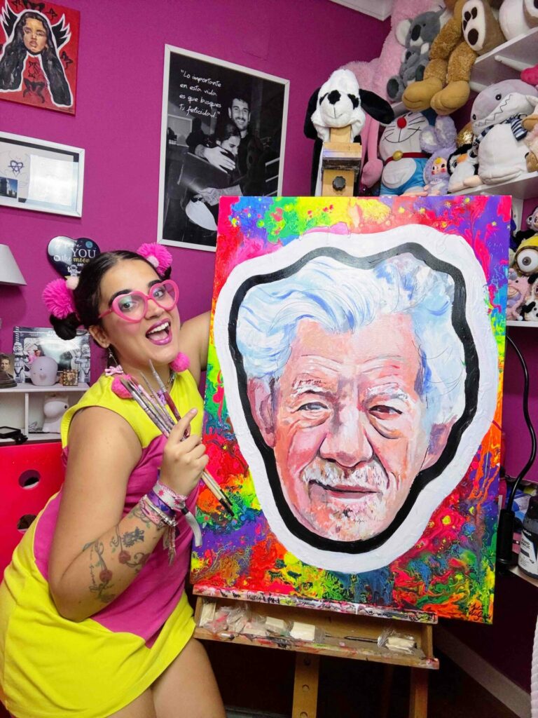 Julia de Gabriel's Sir Ian McKellen painting